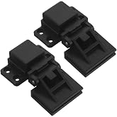 Turntable Dust Cover Hinge Replacement, 2PCS Record Player Lid Hinges, Durable Home Audio Maintenance Parts for Smooth Open, Black