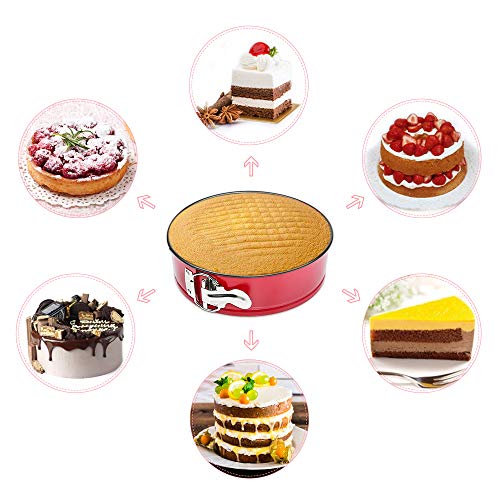 4 Springform+ChicAid+Easy+Release+Cheesecake+Leak+proof