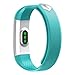 Fitness Tracker, MoreFit Slim Touch Screen Activity Health Tracker Wearable Pedometer Smart Wristband (Silver/ Teal.)