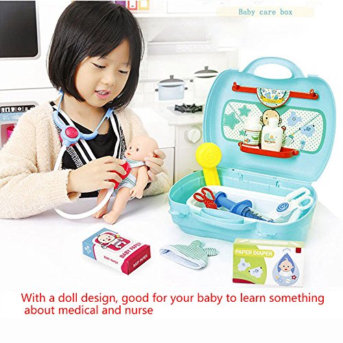 muñeca con accesorios de doctora