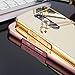 Moto X Play Case,DAMONDY Luxury Metal Air Aluminum Bumper Detachable + Mirror Hard Back Case 2 in 1 cover Ultra-Thin Frame Case For Motorola Droid MAXX 2/Motorola Moto X Play(Mirror_Rose)