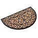 Milliard Half-Round Iron Grate Style Coco Fiber Outdoor Entrance Doormat - 18in.x30in.