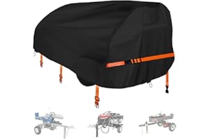 CHENGNAN Log Splitter Cover (894539 inch) for 15-45tons Log Splitter - All Weather Protection, Waterproof Heavy Duty, Black