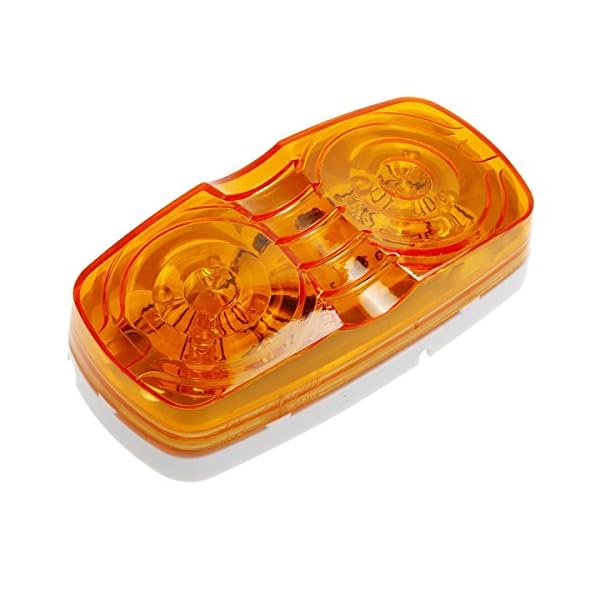 Partsam-13x-Trailer-Marker-LED-Light-Double-Bullseye-AmberRed-10LED-Clearance-Light