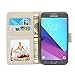 UrSpeedtekLive Samsung Galaxy J3 Emerge Case, J3 2017 Case, J3 Prime Case, Amp Prime 2 Case, J3 Emerge Wallet Case, Premium PU Leather Flip Case Cover w/Card Slots & Kickstand(Galaxy Tree)