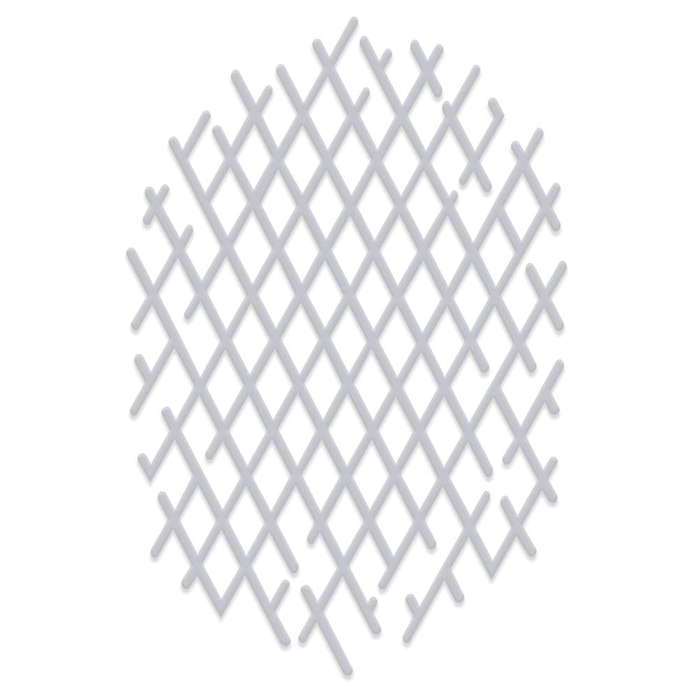 Sweet Dixie Metal Cutting Dies Diamond Mesh, Silver, SDD582