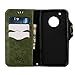 Moto G5 Plus Case, Moto G Plus (5th Gen) Case, Linkertech [Kickstand Feature] PU Leather Wallet Flip Pouch Case Cover with Wrist Strap & Card Slots for Motorola Moto G Plus (5th Generation) (C-4)