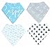 Casper + Cali Baby Bandana Bibs - Boy 4-pack gift set, absorbent super soft 100% cotton drool bibs, perfect for teething and drooling baby and toddlers with adjustable snaps 3 - 36 months