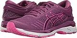 ASICS Women's Gel-Kayano 24 Running Shoe, Prune/Pink Glow/White, 8.5 Medium US