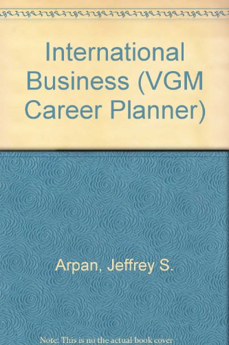 International Business (Vgm Career Planners Series)