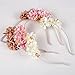 Ztl Fabric Flower Cat Ears Headband Elegant Women Girl Hairband Hair Accessories
