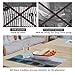 TOP BEAUTY Placemats Set of 6 Woven Vinyl Table Mats PVC Heat Insulation Stain Resistant Non Slip Kitchen Dining Table Decoration