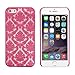 ABC Carved Damask Vintage Pattern Matte Hard Case Cover For iPhone 6 4.7 Inch (Red)