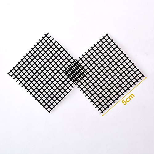 Aboat 100 Pack 2 x 2 Inch Rigid Polyethylene Garden's Drainage Mesh Hole Screens