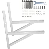 Mini Split Wall Mounting Bracket for 9000-36000 BTU Triangular Load 360 lbs | Heavy Duty Stainless Steel Wall Mounted Bracket for Outside Adjustble Ductless Minisplit Air Conditioner Heat Pump Systems