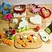 Sandwich Cutter Set for Kids: 20 Sandwich Cutters, 10 Vegetable, Fruit & Cookie Cutters, 20 Food Picks with Animals and Eyes Shapes. Perfect for Bento Lunch and Parties with Family and Friends