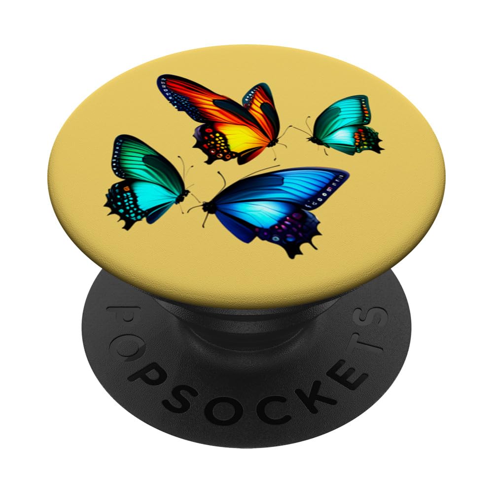 Cute Butterfly Rusty Fantasy Vintage PopSockets Swappable PopGrip