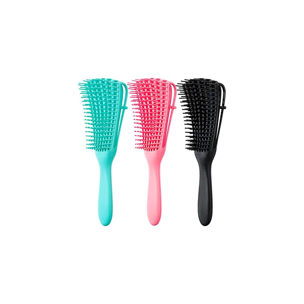 3 Pieces Detangling Brush Hair Detangler Brush for Hair Textured 3a to