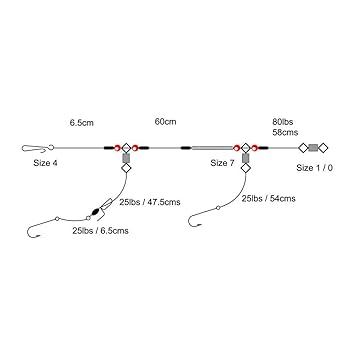 Tronix Pro 2 Hook Loop Sea Fishing Rig Amazon Co Uk Sports
