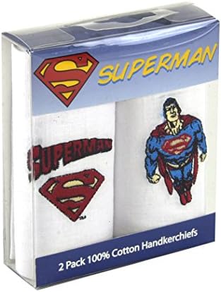 Superman - In Flight &amp; Logo - 2 Pack Handkerchiefs