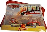 Disneys Cars Mini Adventures 2Pk Lightning McQueen Team Lizzie & Sally