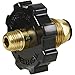GASPRO Soft Nose QCC Propane Gas Fitting Adapter with Excess Flow X 1/4 Inch Male Pipe Thread - 100% Solid Brass