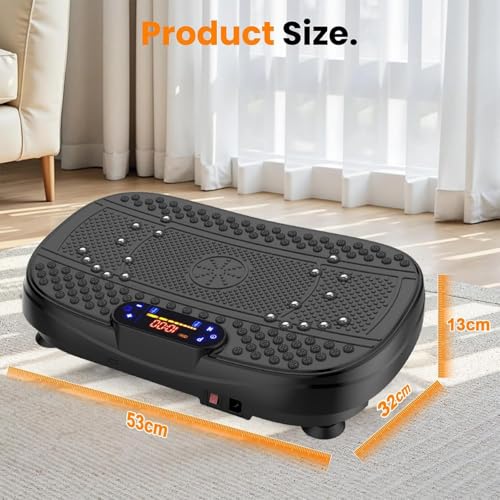 DMG Vibration Plate Exercise Machine, Lymphatic Drainage Machine for Weight Loss, Full Body Workout Vibrate Fitness Platform, Helps Toning Shaping Wellness Home Gyms Workout