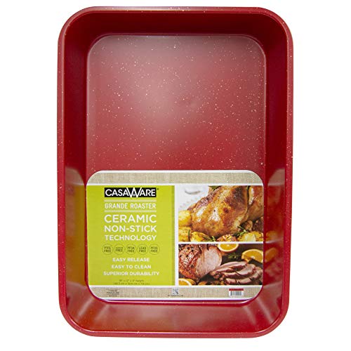 casaWare Grande Lasagna/Roaster Pan 18 x 12 x 3Inch Extra Large