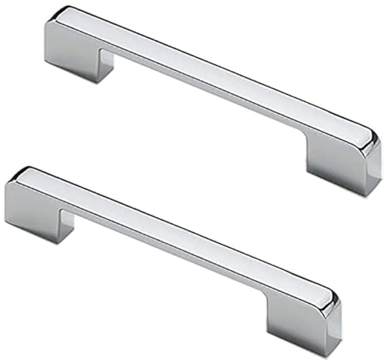 MACHSWON 5pcs Door Handles 96mm Hole Center Bright Chrome American Style Zinc Alloy Drawer Cupboard Wardrobe Door Handle Kitchen Hardware Cabinet Pulls — image 1