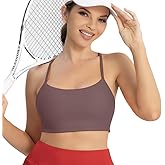 SASUNOU Women's Sports Bra, Medium Support, Padded Wireless Yoga Crop Top, Breathable Workout Top for Fitness, Running