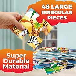 QUOKKA Giant Floor Puzzles for Kids Ages 3-5 - 2x3
