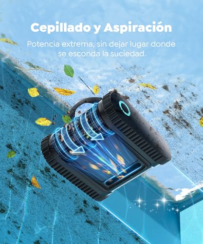 (2026 New) Talosbo C1 Robot Pool Cleaners and Walls, Floating Line, Filter 180μm and Sponge 35ppi, 180 Min Autonomy, Wireless Pool Vacuum Cleaner with APP Control, up to 150 m²