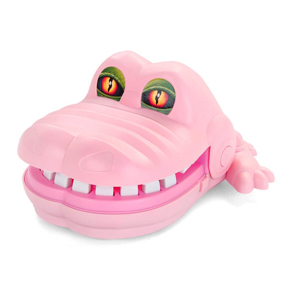 高級感 Certainpl クロコダイル Biting フィンガー ゲーム 口の歯 歯科玩具 おもしろパーティー ホームゲーム ゲーム 大人と子供用 ピンク B07jfxqwrv 流行に Blog Santoagostinho Com Br