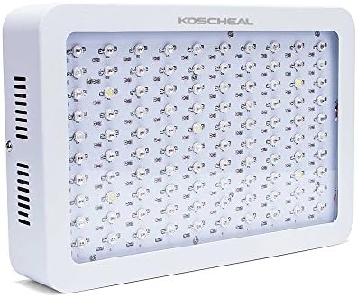 Koscheal Plant Grow Light 600W/1000W/1200W Double Chips Full Spectrum with UV and IR foor Green Hydropobic Indoor PlantsVeg and Flower (1200W)