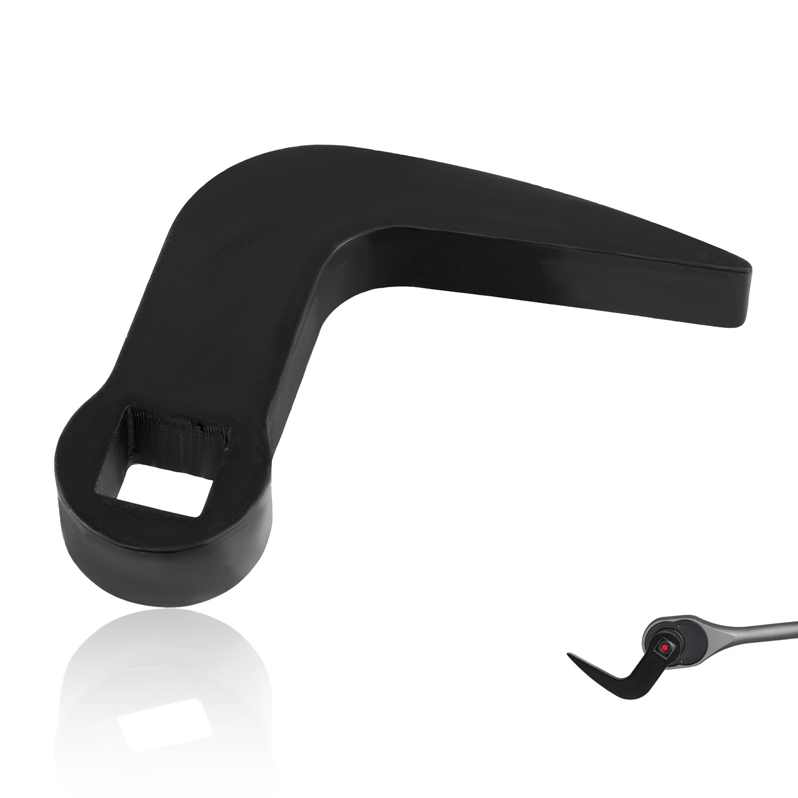 Pry Bar Wrench Adaptor Head, L-Shape Crowbar Adapter Head Tool 1/2" Drive Half Shaft Removal Car Repairing Tools Rolling Head Prybar Adapter for Tight Space