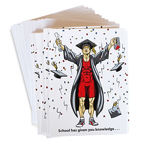 Wrestling Grad 12 Pack Greeting Cards & Envelopes by Cauliflower Wrestling - Thumbnail 4
