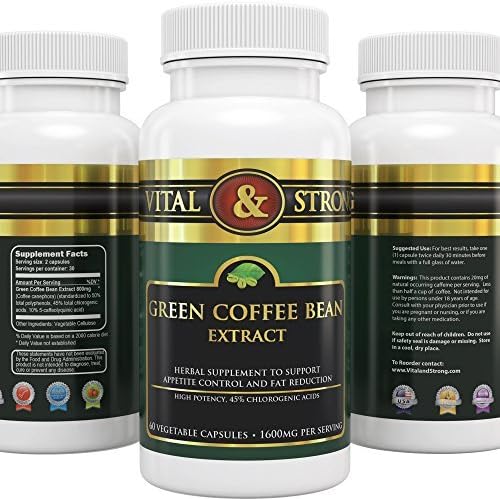 Vital & Strong Green Coffee Bean Extract 120 Count