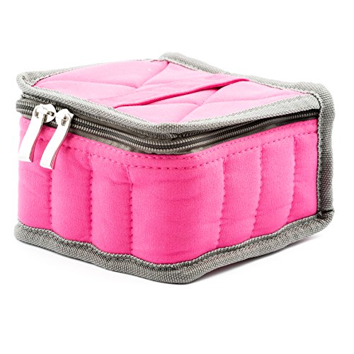 Essential Oil Carrying Case - Travel Organizer with Handle. Holds 16 Bottles. Small Storage Holder Bag is Best For Keeping Your Oils Safe. Adjustable Dividers Provide Versatility for 5ml - 15ml Vials.