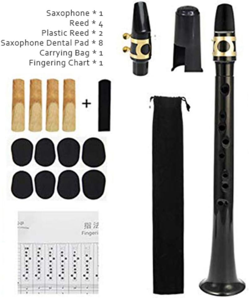Basisago Mini Pocket Saxophone, Portable Sax Alto Saxophone With 4