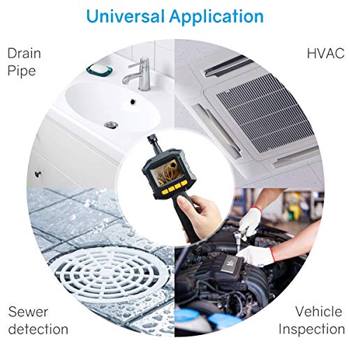 Dericam Borescope Inspection Camera - Endoscope Camera with 8mm Camera - IP67 Waterproof for Use in Home Pipe, Car, Air Vent, Wall Inspection - Thumbnail 5