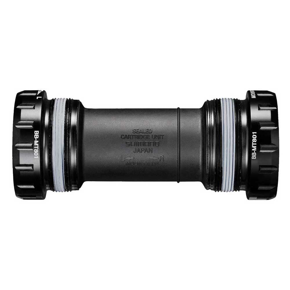 SHIMANO BB-MT801 bottom bracket cups, English thread cups, 68/73 mm, Black