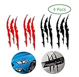 Amandaus 4PCS Claw Marks Decal Reflective