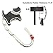 WannaBi Textured Shimmery Metal Cat Shape Handbag Bag Purse Hanger Table Hook Holder Black