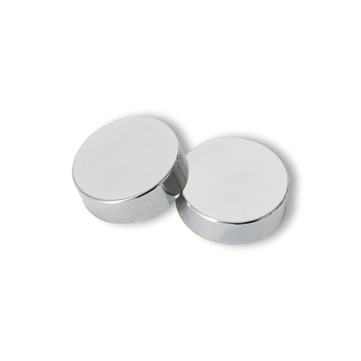 Two Chrome Cover Cap for Towel Rail Radiator for blanking plug and bleeding valve