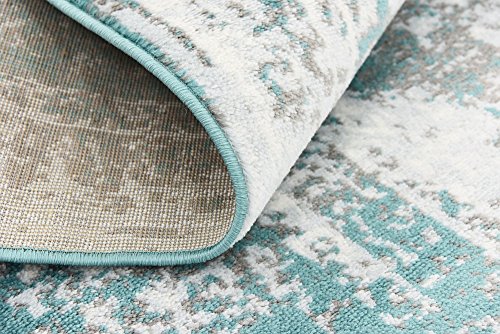 Unique Loom Sofia Collection Turquoise 9 x 12 Area Rug (9' x 12')