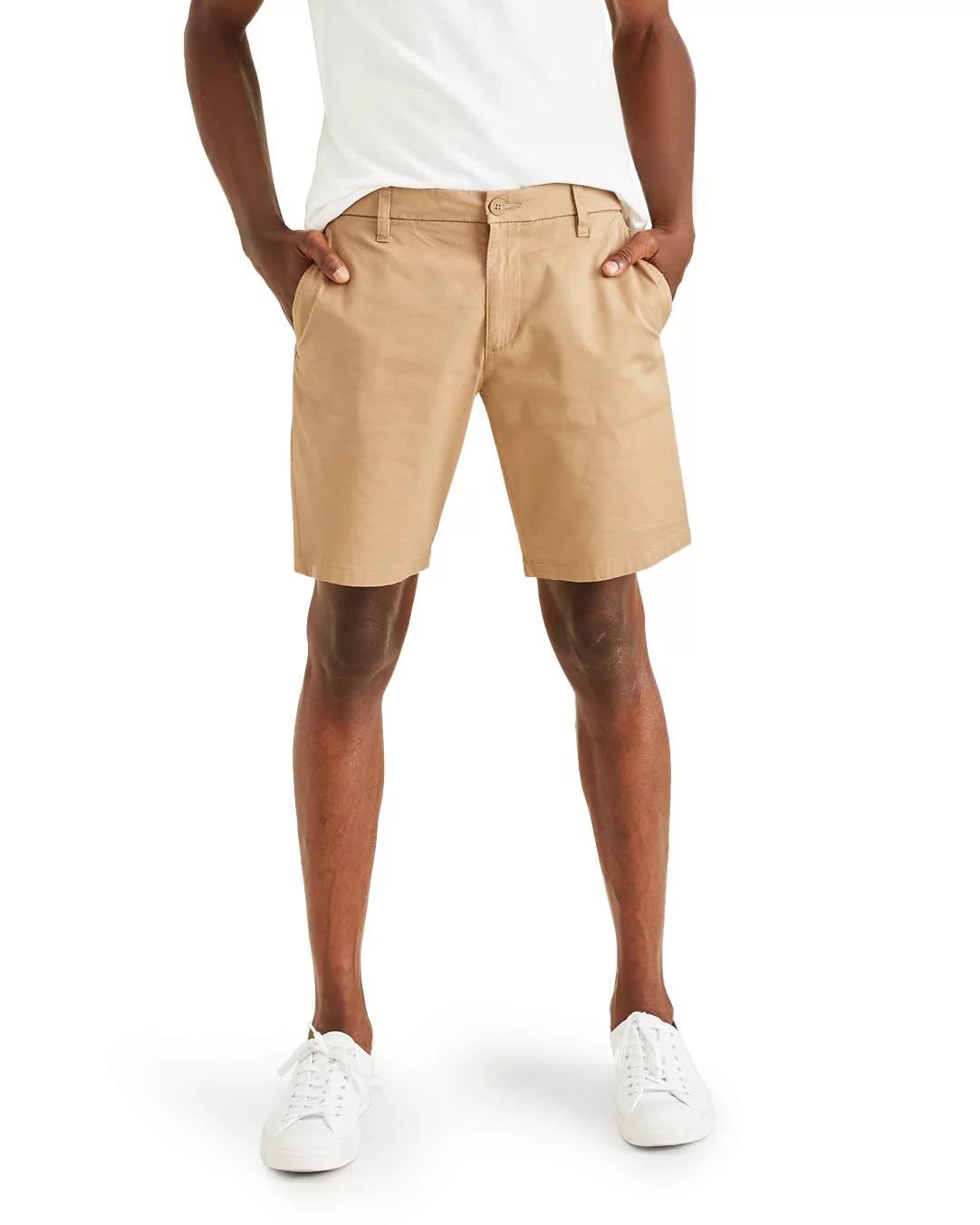 Photo 1 of Dockers Men's Ultimate Straight Fit Supreme Flex Shorts (Regular and Big & Tall), New British Khaki, 36