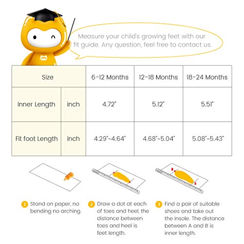 BMCiTYBM Baby Sneakers Girl Boy Tennis Shoes First Walker Shoes 1218 Months Orange Pricepulse