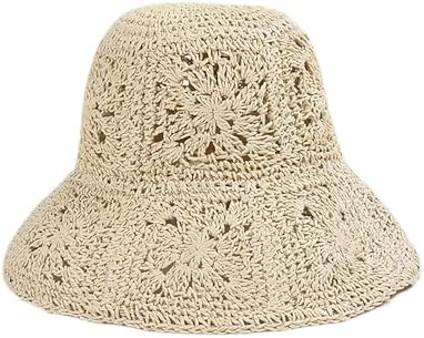 Sun Hats for Women Straw Bucket Hat Beach Hats for Women  display picture 2