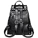 Leather Backpack, COOFIT Black Backpack Black Leather Backpack Purse Bookbag for Women