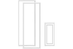 DoubleFill 1 Pcs 22 x 64 Inch Entry Door Frame Only Replacement Kit for 1" Glass (Glass Not Included), 1 Lite Exterior Front Door Window Frame Replacement (Rectangle)